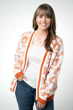 Load image into Gallery viewer, Pumpkin Cardigan with pockets - IN STOCK NOW!