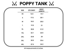 Load image into Gallery viewer, USA Poppy Tank - Blue with stars - IN STOCK NOW!