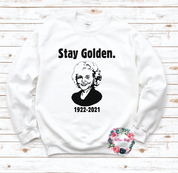 Betty White SWEATSHIRT Ollie Pop Shop