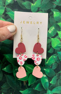 Valentine Earrings - lips/hearts