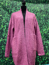 Load image into Gallery viewer, MM - Fuzzy Cardigan (Mint or Purple)
