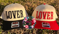 LOVER - Embroidered Hat - 3D Puff - MADE TO ORDER