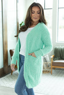 MM - Fuzzy Cardigan (Mint or Purple)