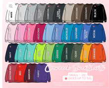 Load image into Gallery viewer, Custom embroidered sweatshirt - Handwritten sayings
