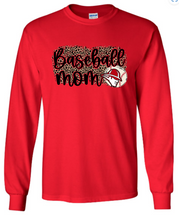 Load image into Gallery viewer, Roughnecks Leopard Baseball Mama - Longsleeve

