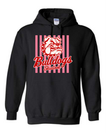 Skiatook Bulldogs Team 6th Grade - PINK stripes - Hoodie