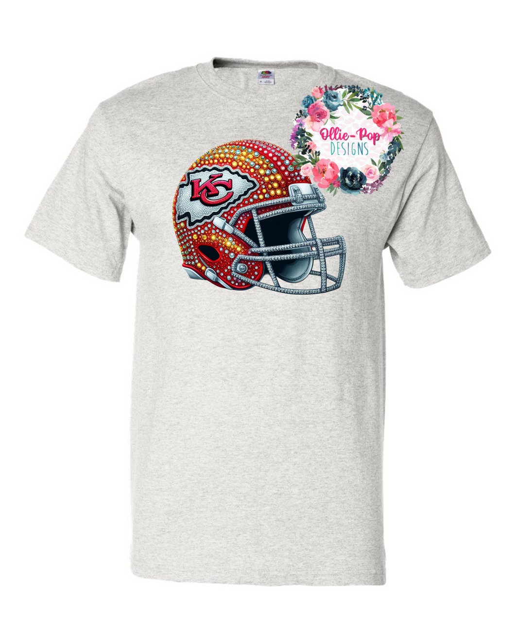 Chiefs Rhinestone Helmet