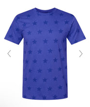 Load image into Gallery viewer, USA Star Tee - Choose from Red, Black or Royal Blue
