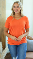 MM - Sophie Pocket Tee - Orange Only - In Stock!