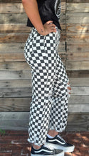 Load image into Gallery viewer, Checkered Jeans - Black/White Checkered
