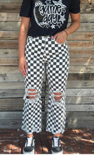 Load image into Gallery viewer, Checkered Jeans - Black/White Checkered
