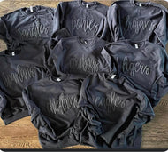 Custom Black/Black Puff Printed - MADE TO ORDER