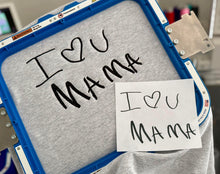Load image into Gallery viewer, Custom embroidered sweatshirt - Handwritten sayings
