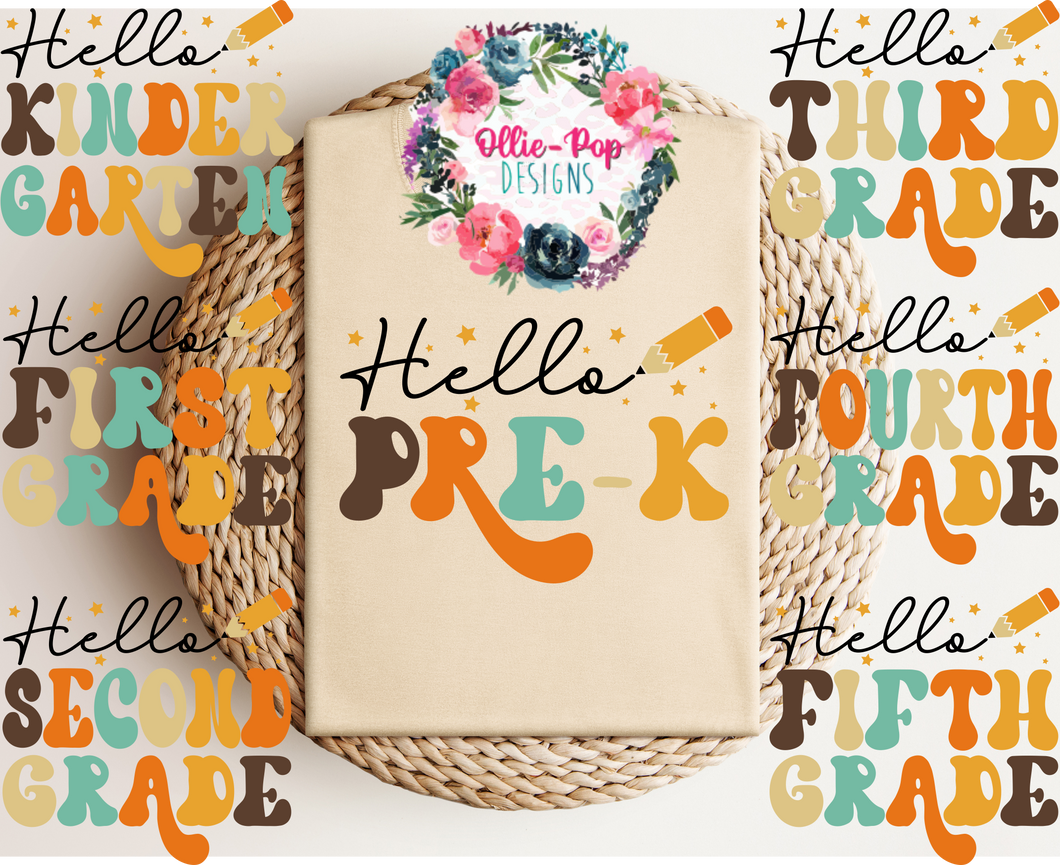 Hello Pre-K to 5th Grade - Retro