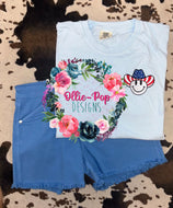 Smiley USA Cowboy - Embroidered pocket