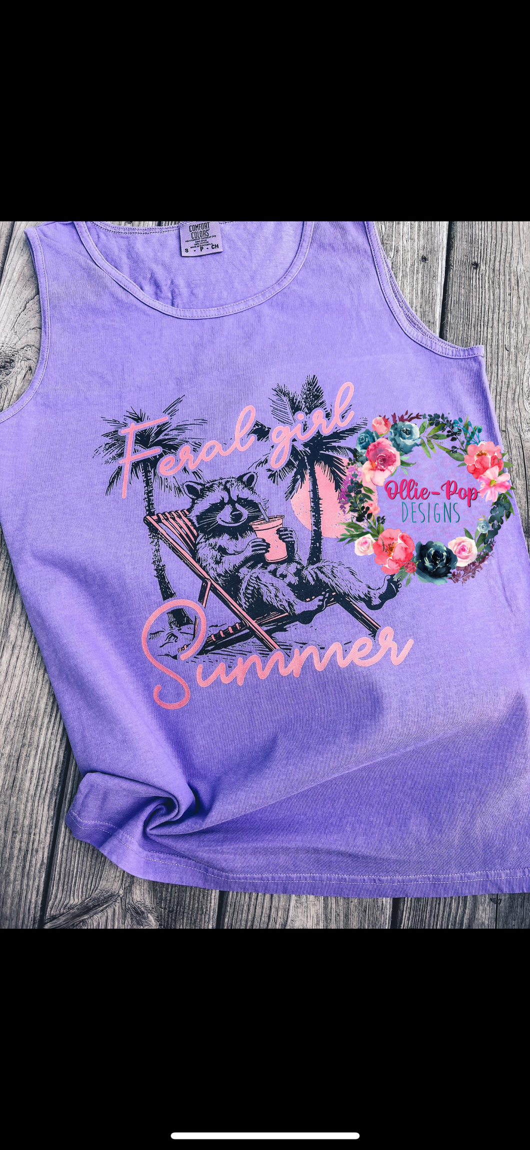 Feral Girl Summer - Comfort Colors Tank