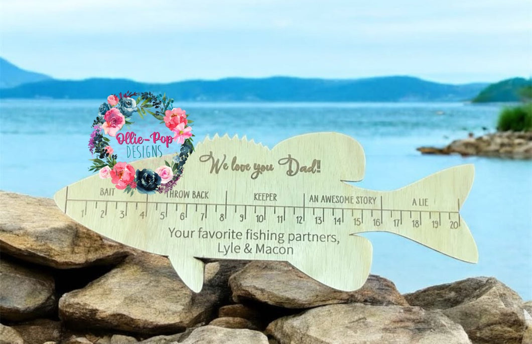 Custom Fish - Laser Engraved