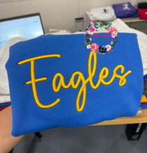 Load image into Gallery viewer, Black Friday Sale - 3D Puff Embroidery - Mascot Name - SWEATSHIRT ONLY
