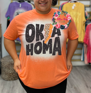 Oklahoma Lightning Bolt - Orange or Maroon