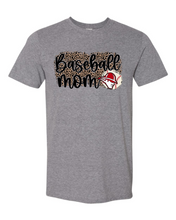 Load image into Gallery viewer, Roughnecks Leopard Baseball Mama- Tee
