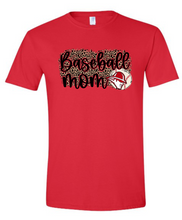 Load image into Gallery viewer, Roughnecks Leopard Baseball Mama- Tee
