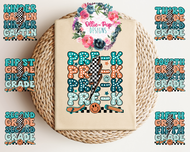 Checkered Lightning Bolt - Pre-K to 6th Grade