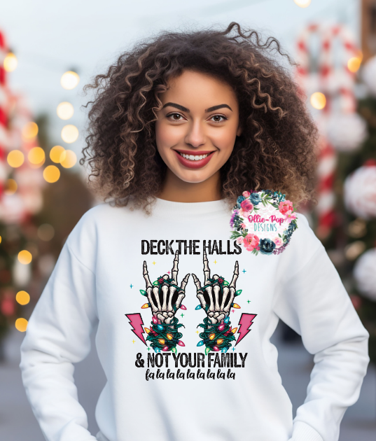 Deck the halls and not your family - Skelly hands