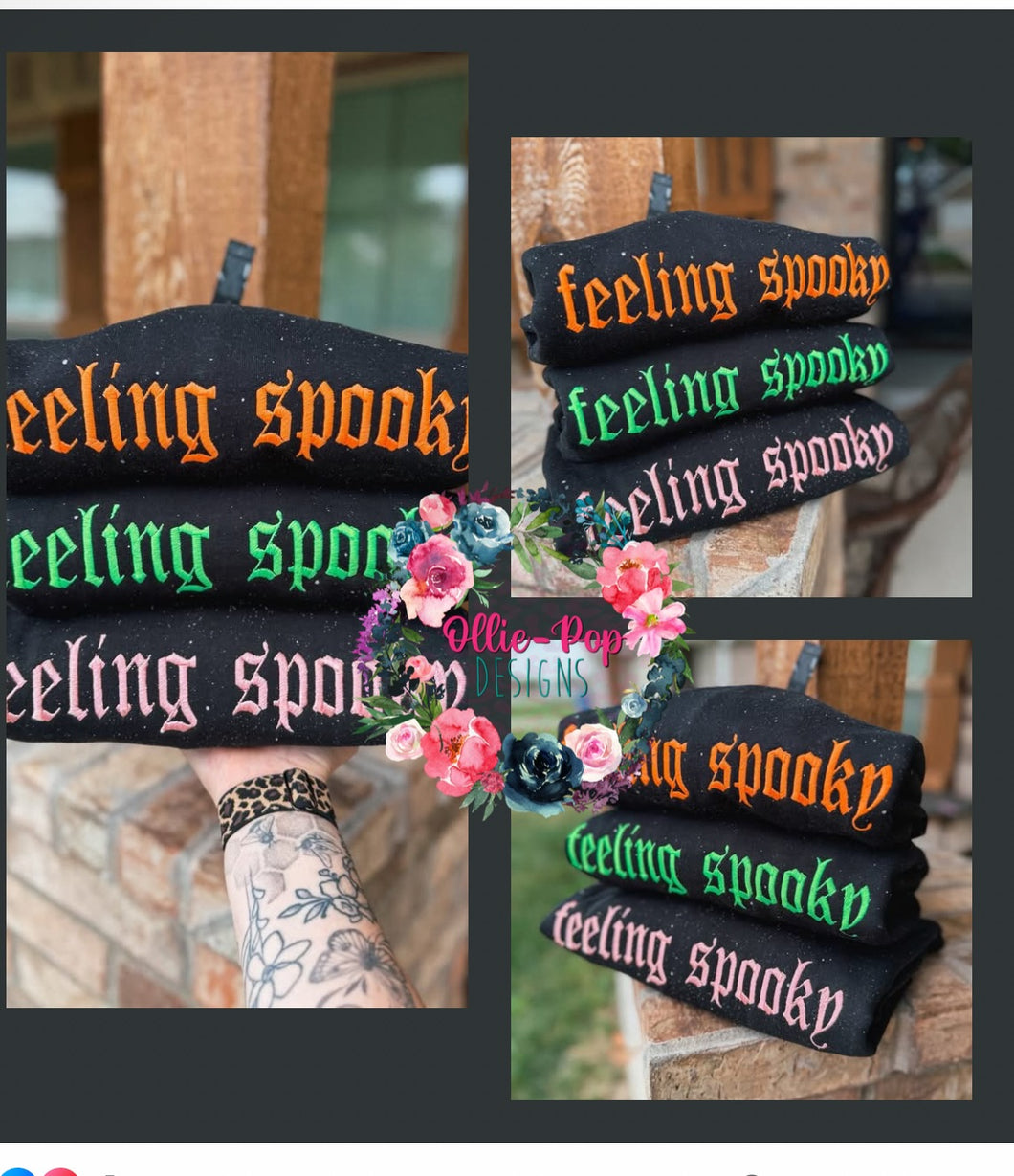 Feeling Spooky - EMBROIDERED SWEATSHIRT