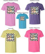 He is Risen (bunnies checkered) Adults