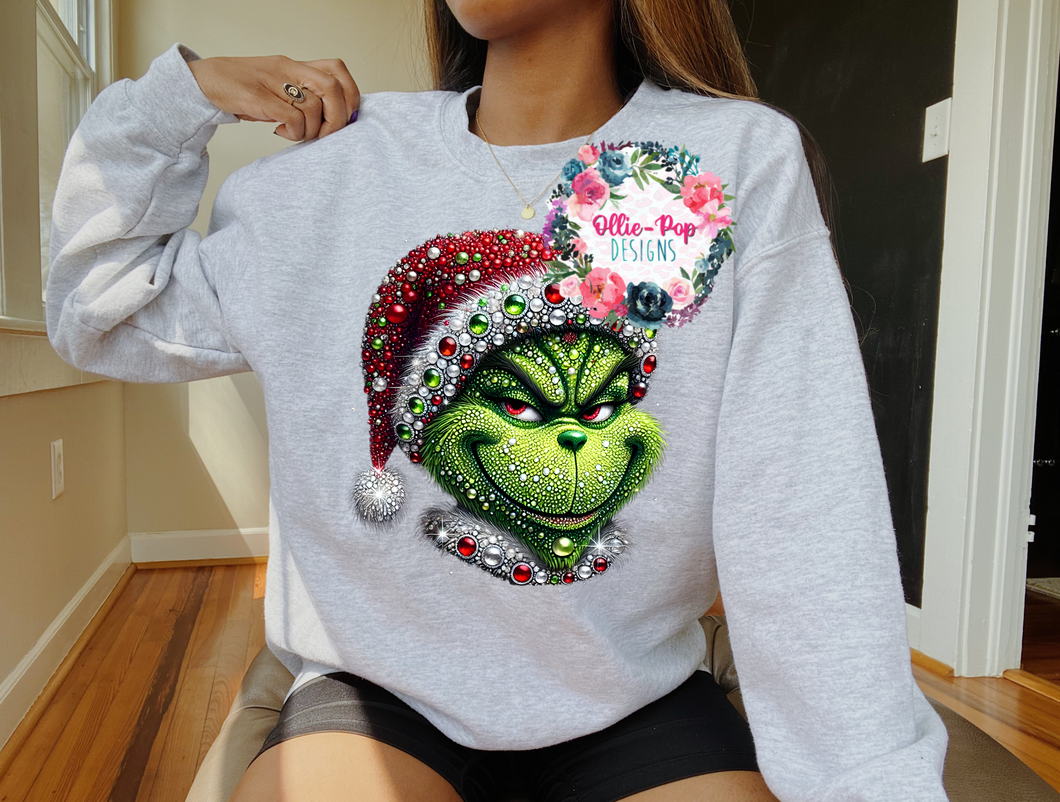 Green with Rhinestones