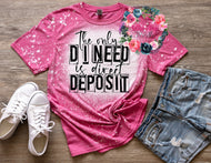 The only D I need is Direct Deposit