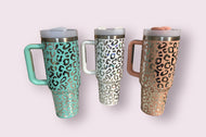 40oz leopard tumbler - In stock now