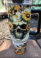 Load image into Gallery viewer, Sunflower Skulls - 40oz
