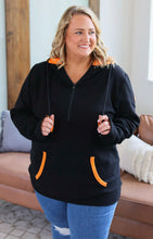Load image into Gallery viewer, Black/Orange Pullover
