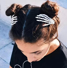 Load image into Gallery viewer, Skeleton hand - Hair Clips
