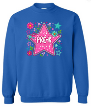 Load image into Gallery viewer, Pre K - Neon Star - Tshirt or Sweatshirt
