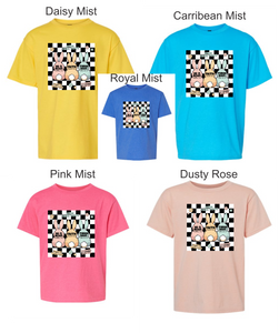 He is Risen (bunnies checkered) Youth