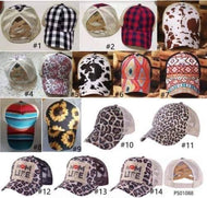 Criss Cross Ponytail Hats
