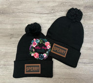 Sperry Beanies with Leather Patch