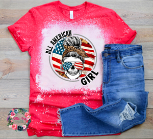 All American Girl Tee - BLEACHED