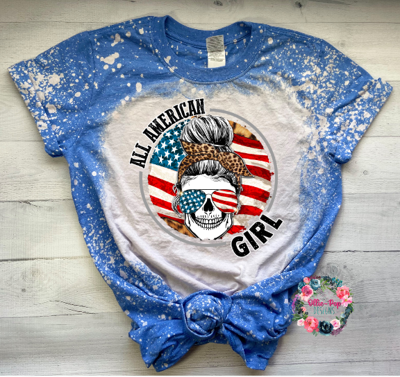 All American Girl Tee - BLEACHED