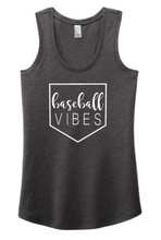 Load image into Gallery viewer, Baseball Vibes - Racerback Tank
