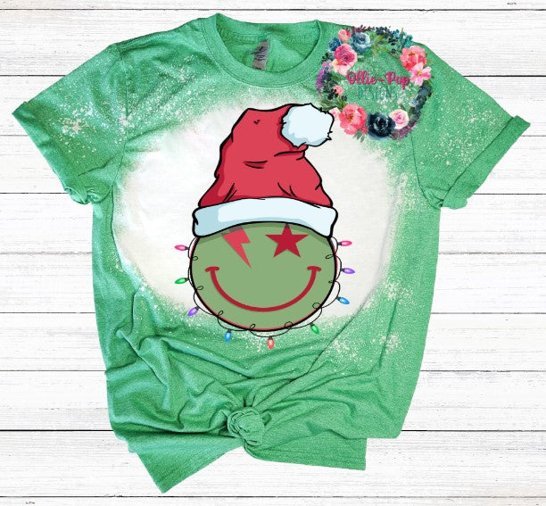 Christmas Smiley - BLEACHED