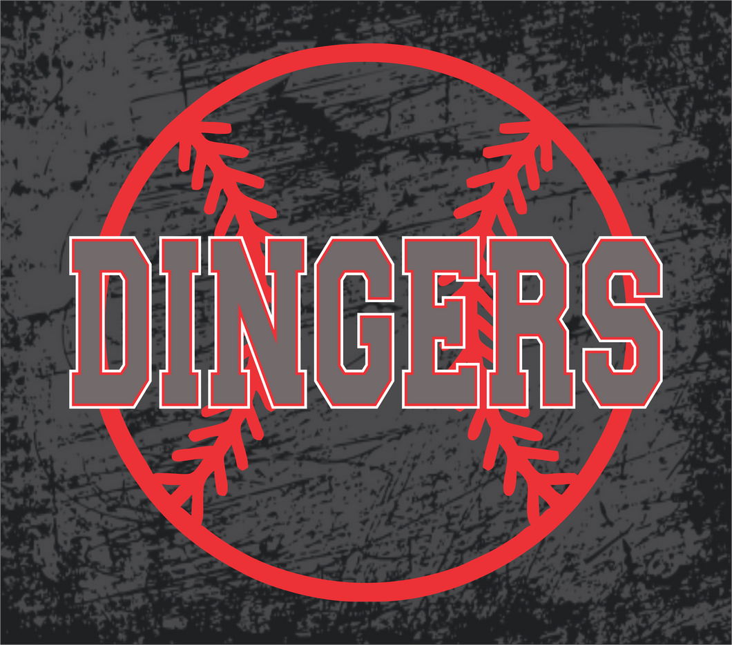 Dingers Baseball - 20oz Skinny Tumbler