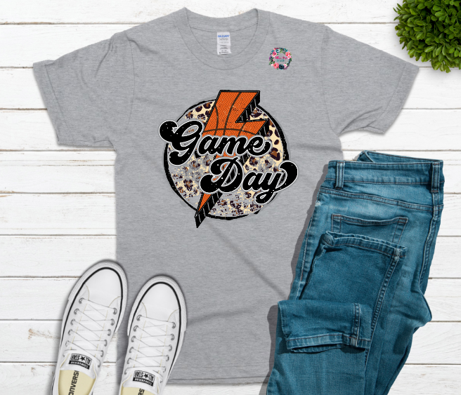 Game Day - Leopard Lightning Bolt