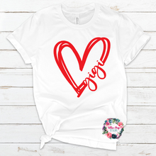 Load image into Gallery viewer, Heart Tee with Name
