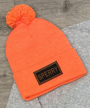 Load image into Gallery viewer, Sperry Beanies with Leather Patch
