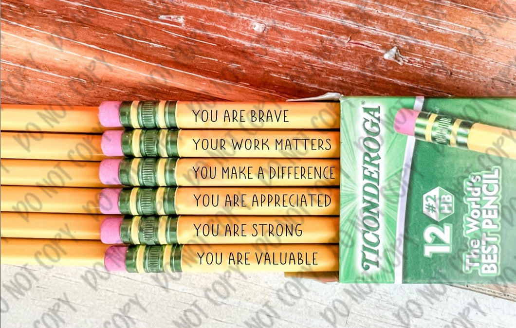 Affirmation Pencils