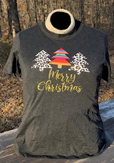 Merry Christmas - Leopard/Serape