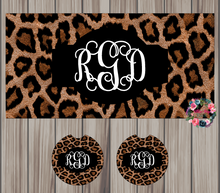 Load image into Gallery viewer, Leopard License Plates and Coasters

